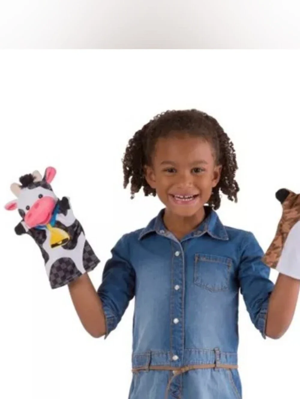 Melissa & Doug Farm Friends Puppet Set Cow Pig Horse Sheep Montessori Waldorf